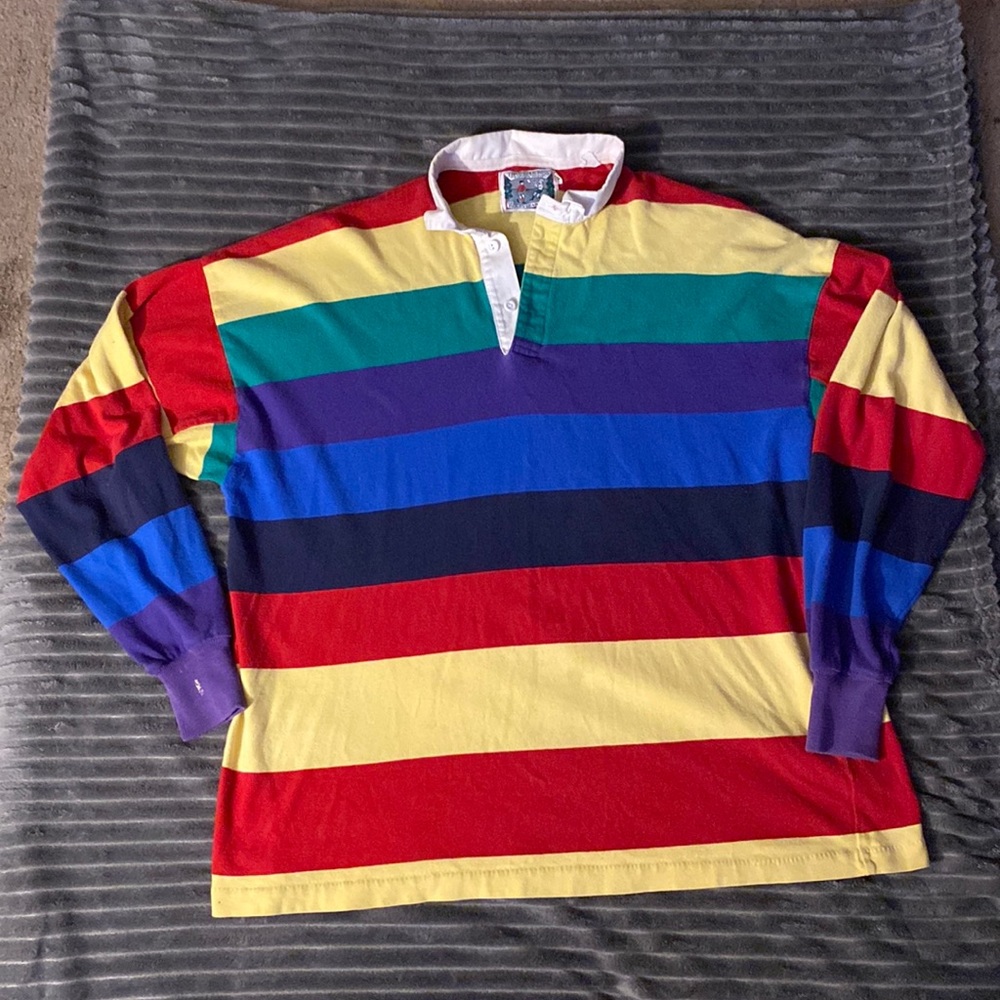 Multi Color Thatcher & Cross Rugby Jersey